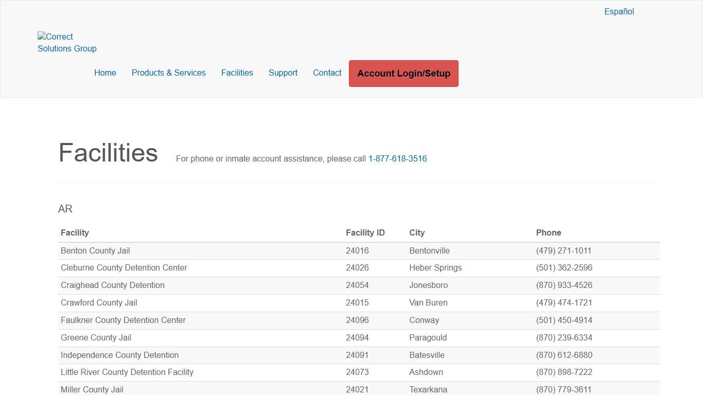 Correct Solutions | Facilites