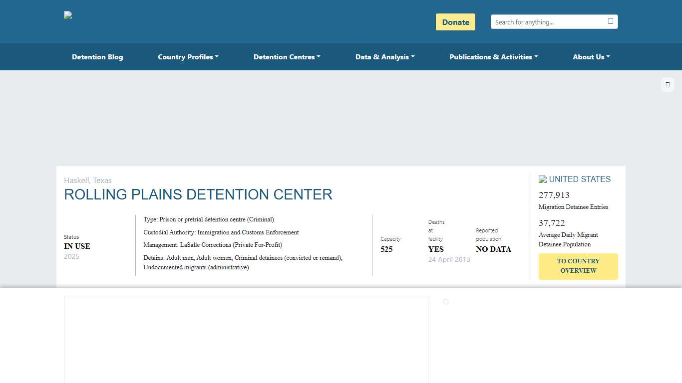 Detention centre - Global Detention Project | Mapping immigration detention around the world